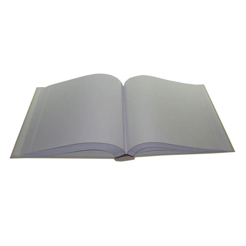 Large Satin Traditional Wedding Photo Album - 100 Sides - White