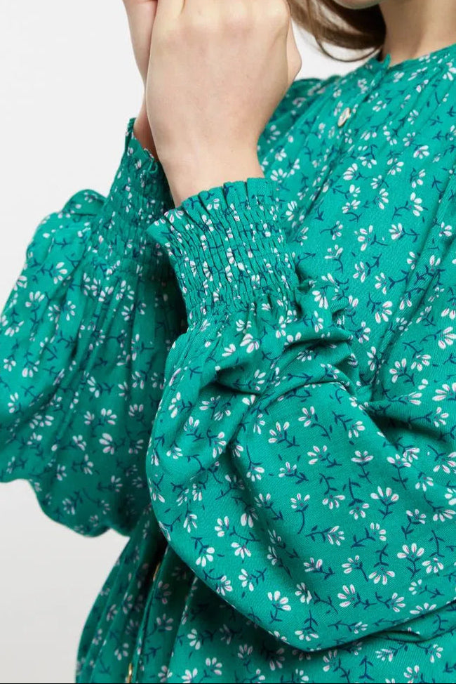 Louche Kerstin Naive Ditsy Print Long Sleeve Blouse