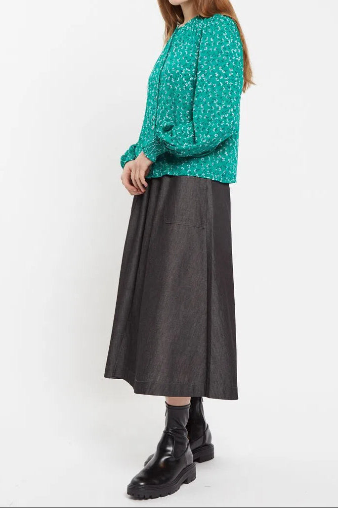 Louche Kerstin Naive Ditsy Print Long Sleeve Blouse