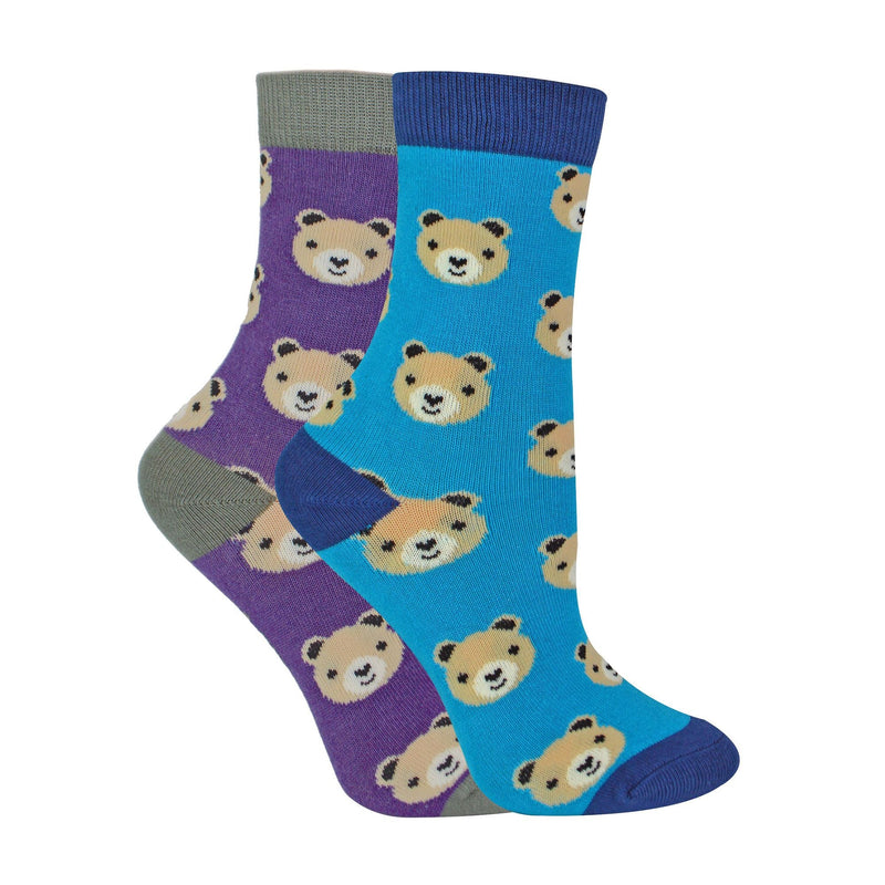 2 Pack Boys Animal Pattern Soft Breathable Bamboo Socks