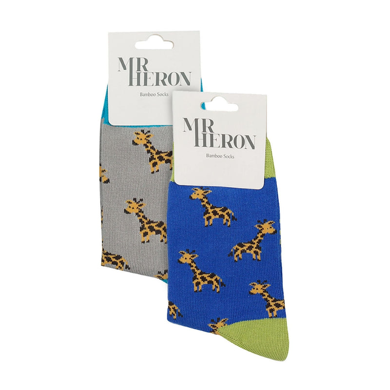 2 Pack Boys Animal Pattern Soft Breathable Bamboo Socks