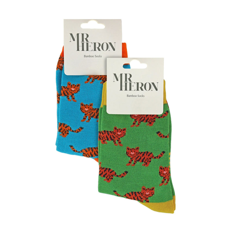 2 Pack Boys Animal Pattern Soft Breathable Bamboo Socks