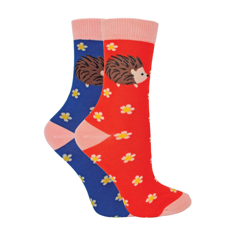 2 Pack Girls Animal Pattern Soft Breathable Bamboo Socks