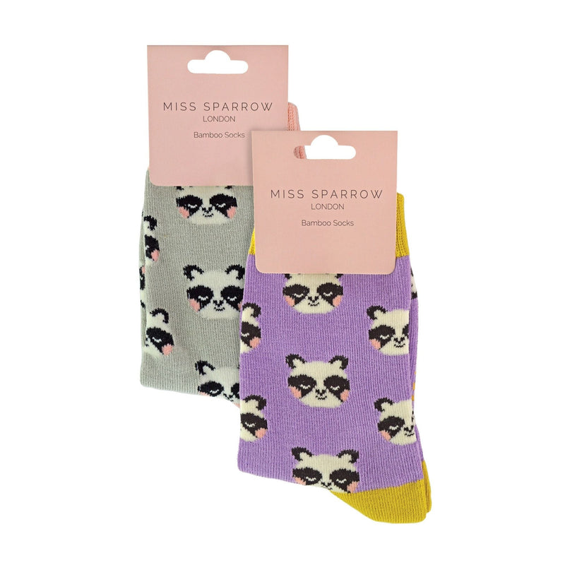 2 Pack Girls Animal Pattern Soft Breathable Bamboo Socks