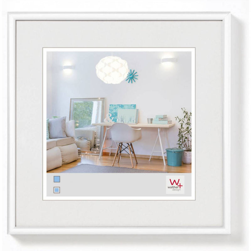 White Photo Frame 4x4 inch - Walther New Lifestyle (Insert 2.75x2.75 inch)