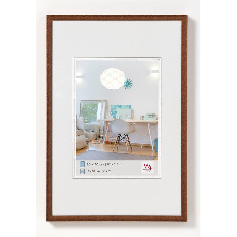 Walther New Lifestyle Photo Frame Bronze 12x8 inch - (Insert 7x5 inch)