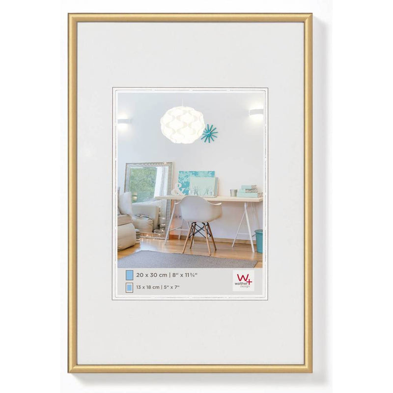 Walther New Lifestyle Photo Frame Gold 18x12 Inch - (Insert 12x8 Inch)