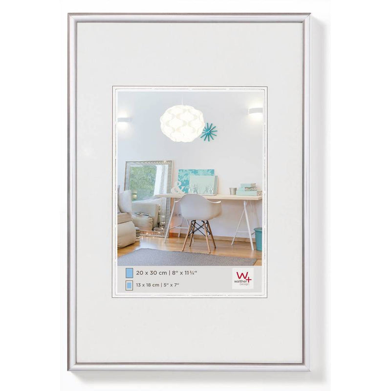 7x5 inch Silver Walther New Lifestyle Photo Frame - 9.5x7 Inch