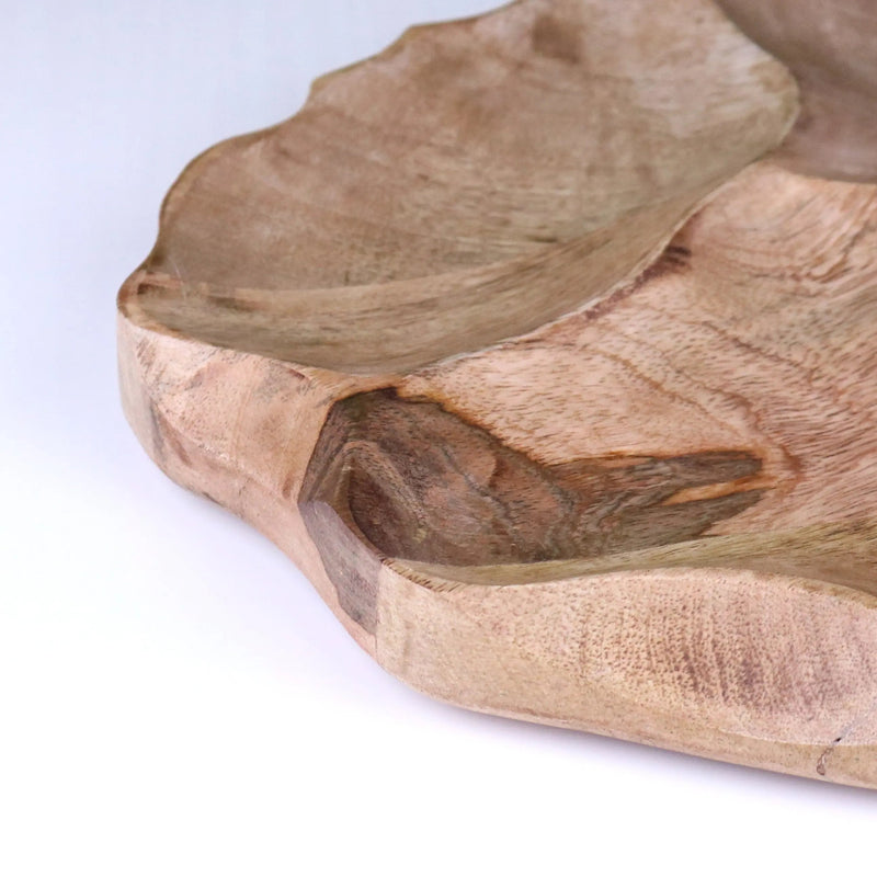 Kavira Divided Serving Dish Mango Wood