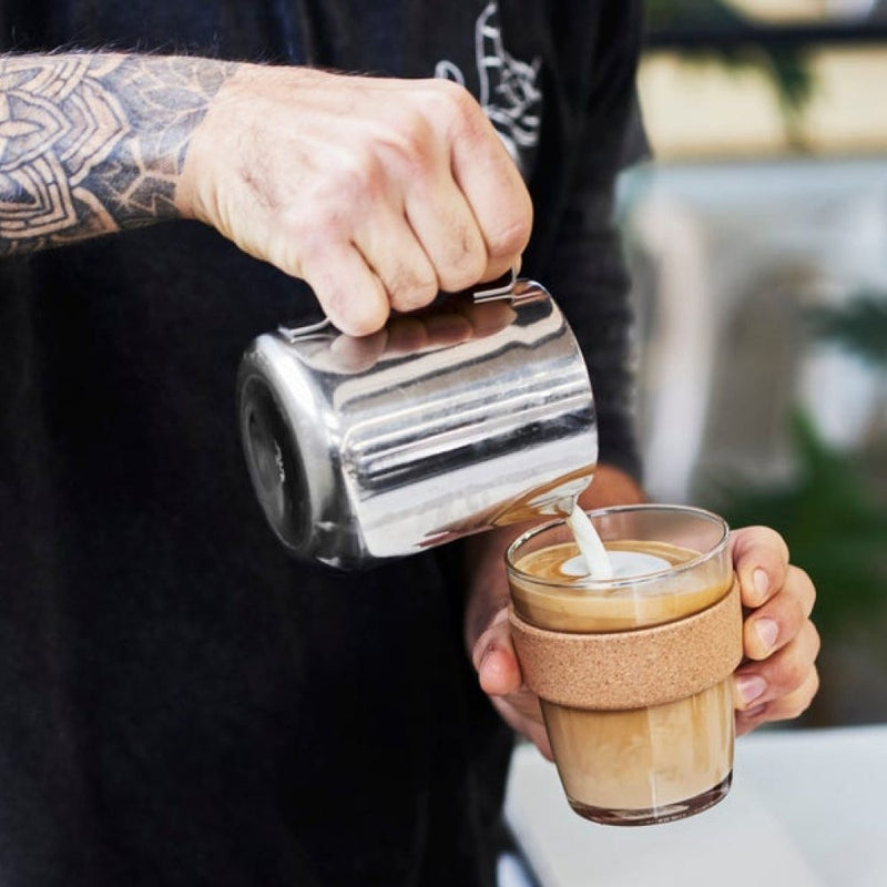 Brew Cork Glass Cup - 12oz | Moonlight