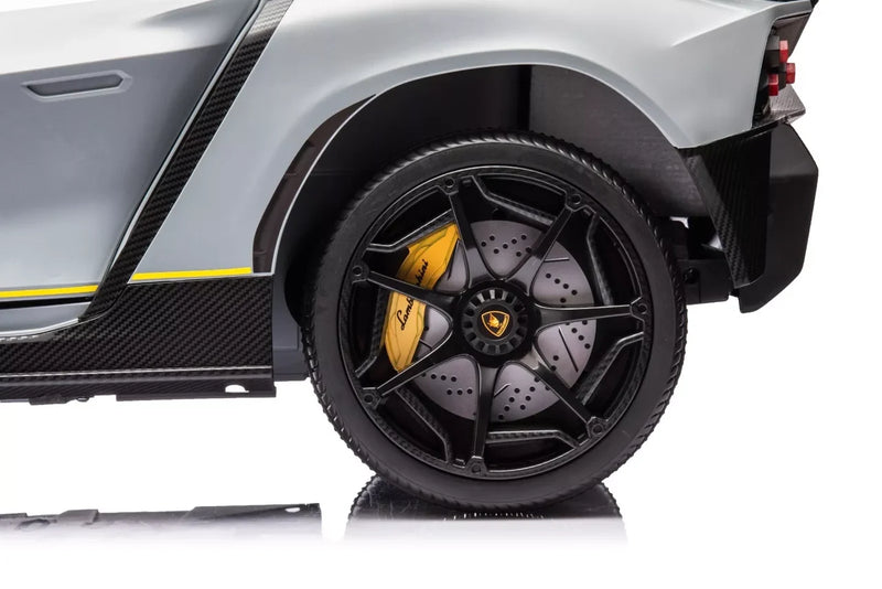 Kids Official White Lamborghini Autentica 12v Electric Ride on Car
