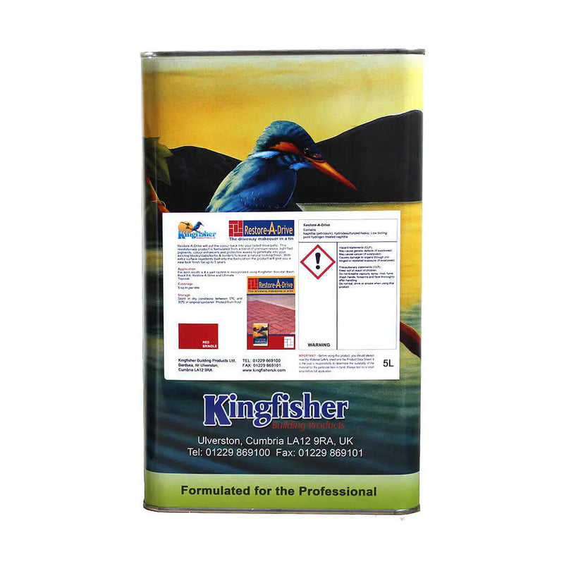 Kingfisher Restore-A-Drive - Colour Restorer & Sealer - Red Brindle / Grey - 5/25L