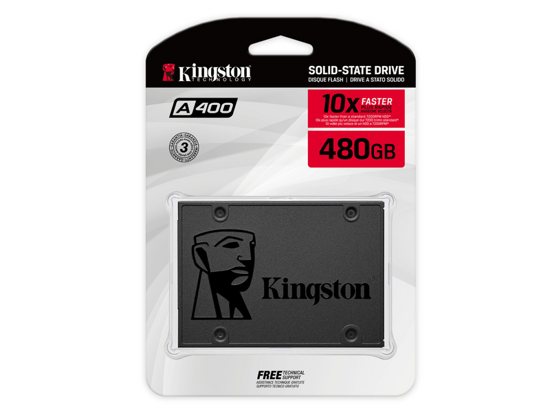 Kingston A400 Series 2.5" SATA3 SSD - 120GB to 960GB