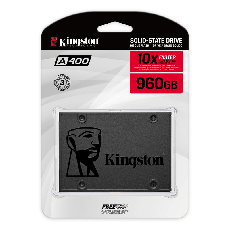 Kingston A400 Series 2.5" SATA3 SSD - 120GB to 960GB