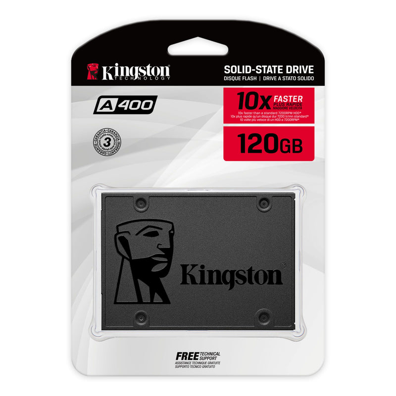 Kingston A400 Series 2.5" SATA3 SSD - 120GB to 960GB