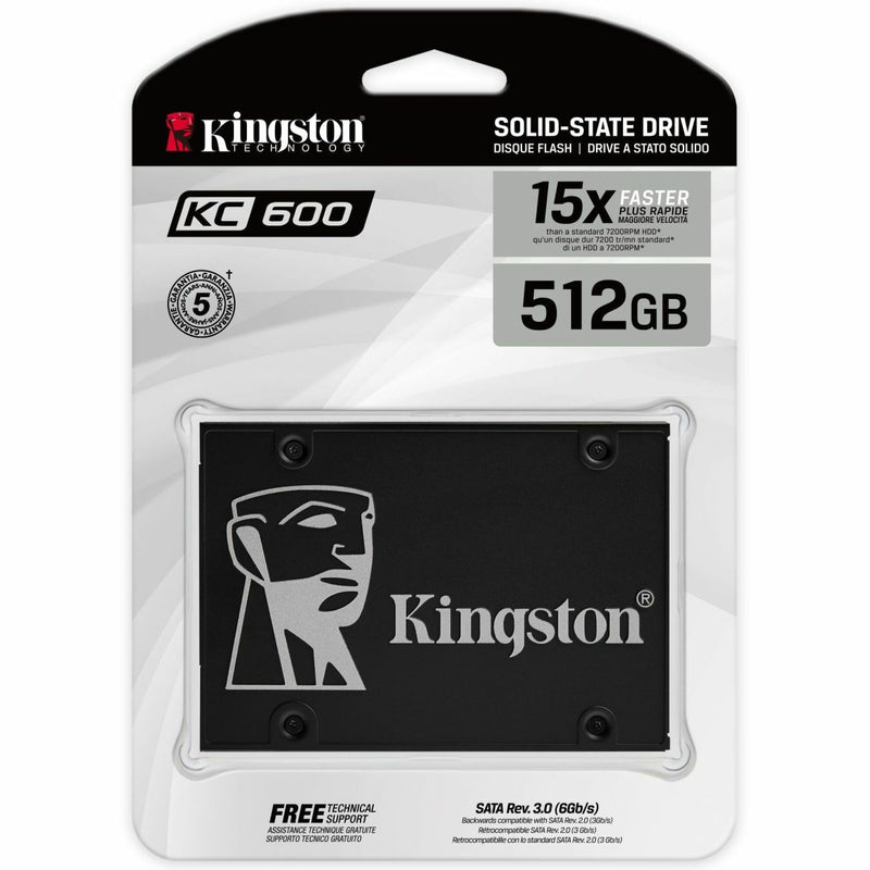 Kingston KC600 2.5" SSD with hardware-based self-encryption solution - 265GB to 1024GB