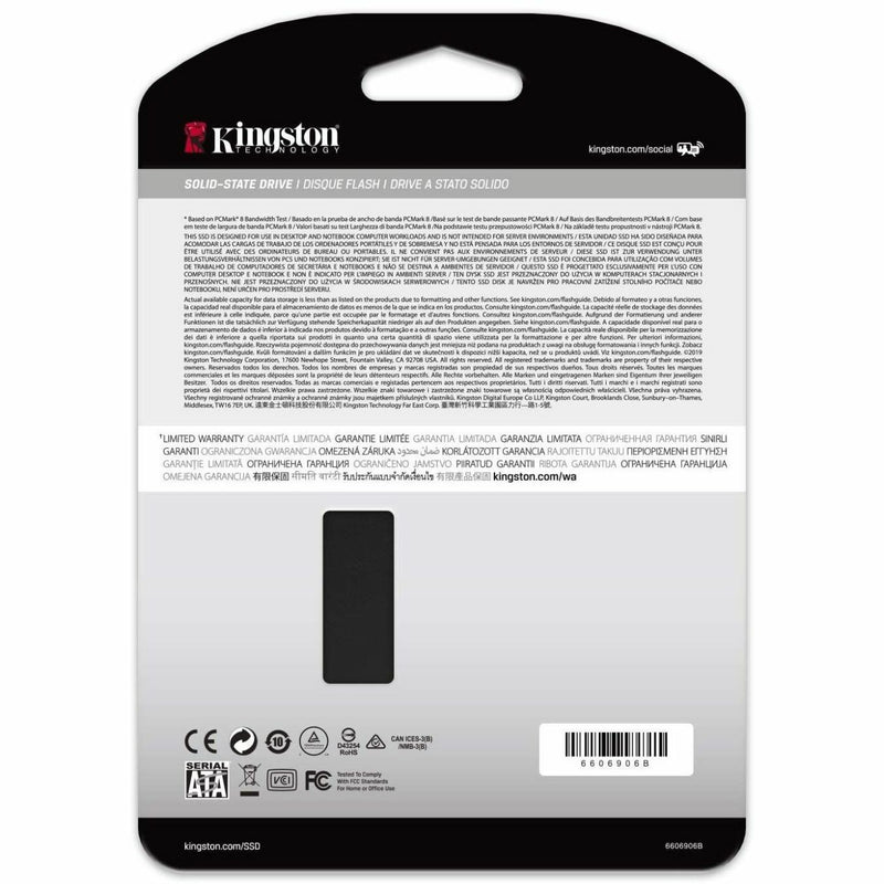 Kingston KC600 2.5" SSD with hardware-based self-encryption solution - 265GB to 1024GB