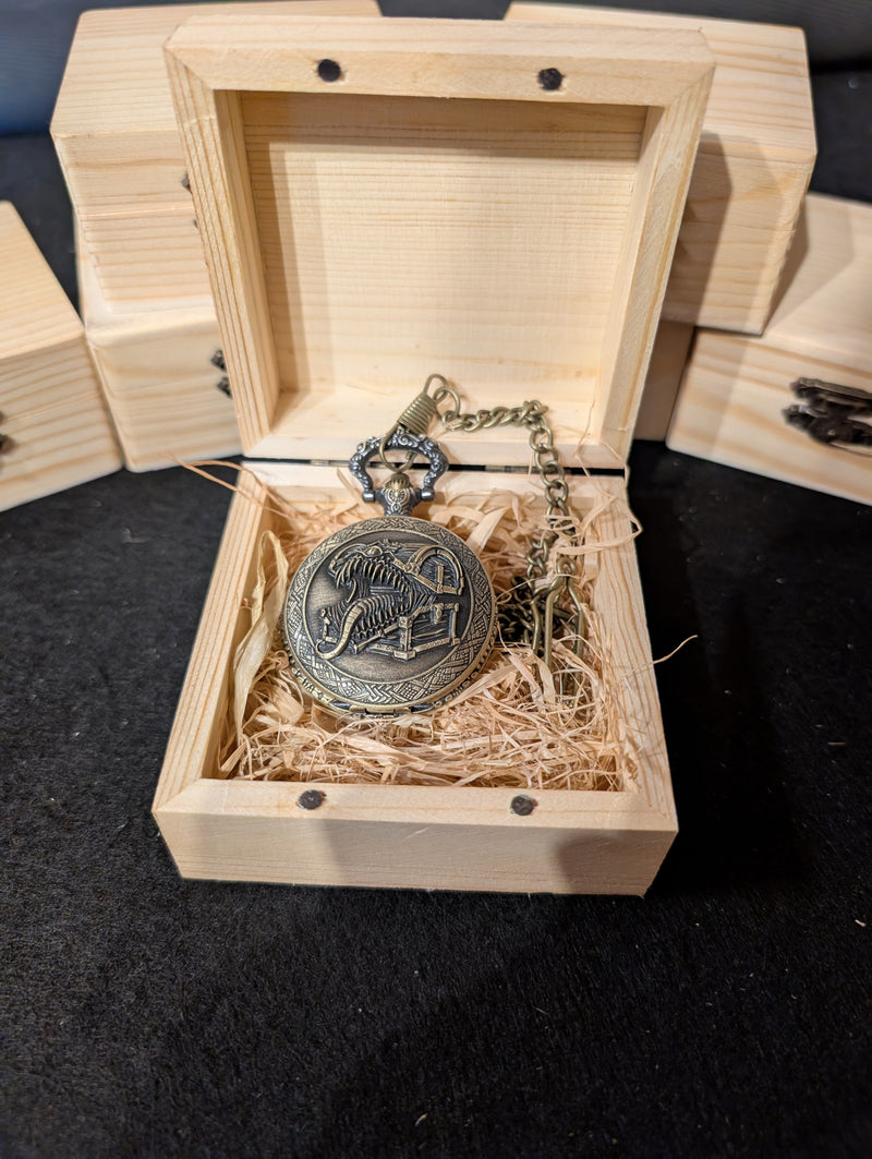 Mini Metal Dice Pocket Watch With Display Box For Table Top RPG D&D