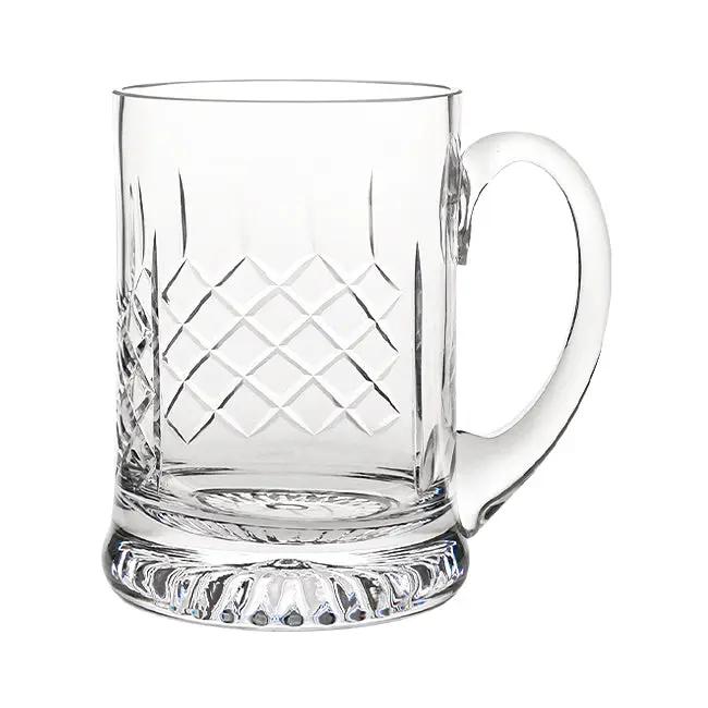 Handmade Crystal Cut Tankard - 0.565Ltr