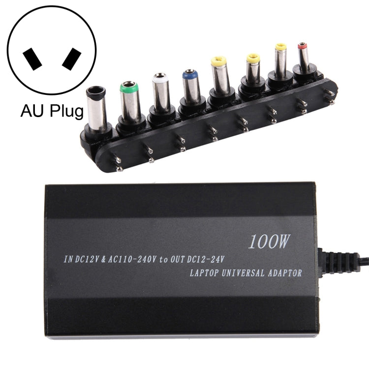 Laptop Notebook Power 100W Universal Charger with Car Charger & AC Power Adapter & 8 Power Adapters & 1 USB Port for Samsung, Sony, Asus, Acer, IBM, HP, DELL, UK Plug, UK Plug, AU Plug, EU Plug