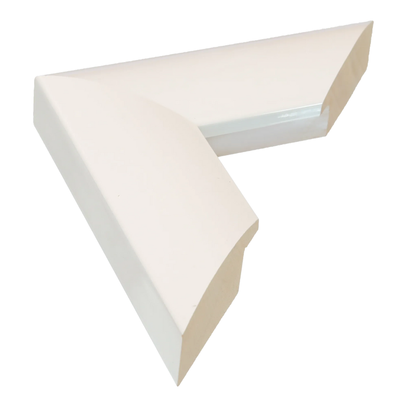 Lacquer White Picture Frame, 6x8"