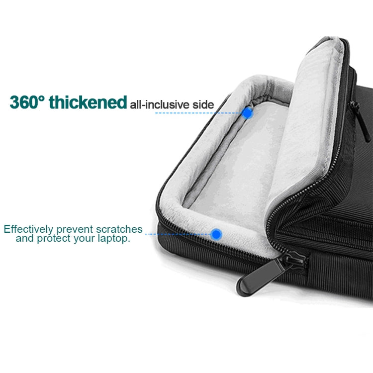 Nylon Waterproof Laptop Handbag Bag for 13-14 inch Laptops with Trunk Trolley Strap, 13-14 inch