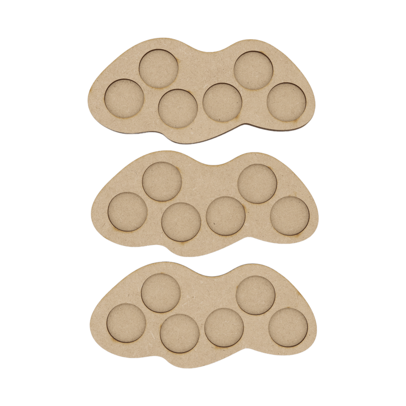 Squad of Six - 25mm Round Movement Tray