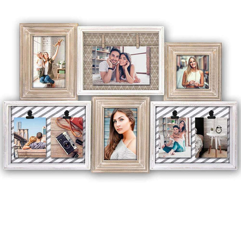 ZEP Multi Photo Frame with Pegs and Clips