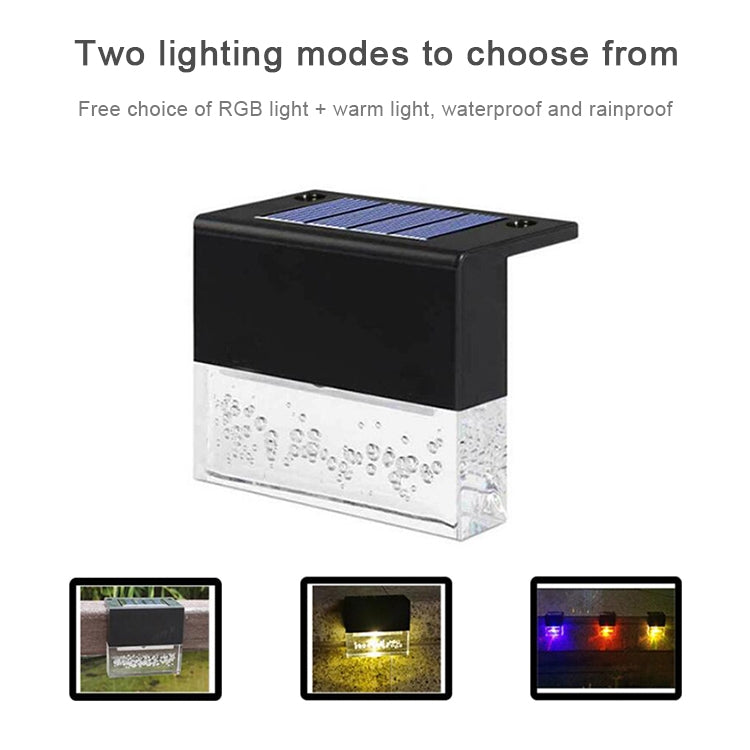 4pcs LED Solar Deck Light Waterproof Garden / Home / Driveway / Stairs / Outside Wall