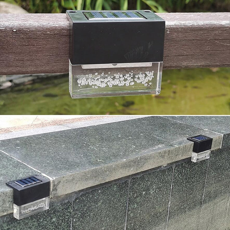 4pcs LED Solar Deck Light Waterproof Garden / Home / Driveway / Stairs / Outside Wall