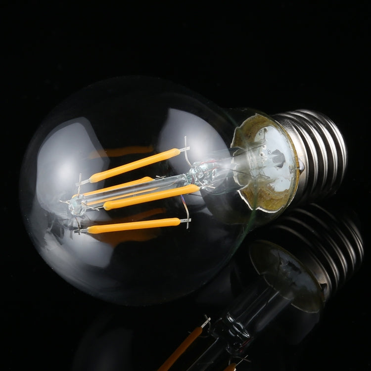 A60 E27 4W 4 LEDs 450 LM Retro Dimming LED Filament Light Bulb Energy Saving Light, AC 220V, 4W Warm White