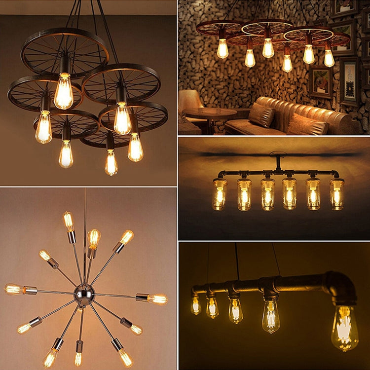 ST64 E27 4W 4 LEDs 600 LM 3000K Retro Dimming LED Filament Light Bulb Energy Saving Light, AC 220V, ST64 4W Warm White