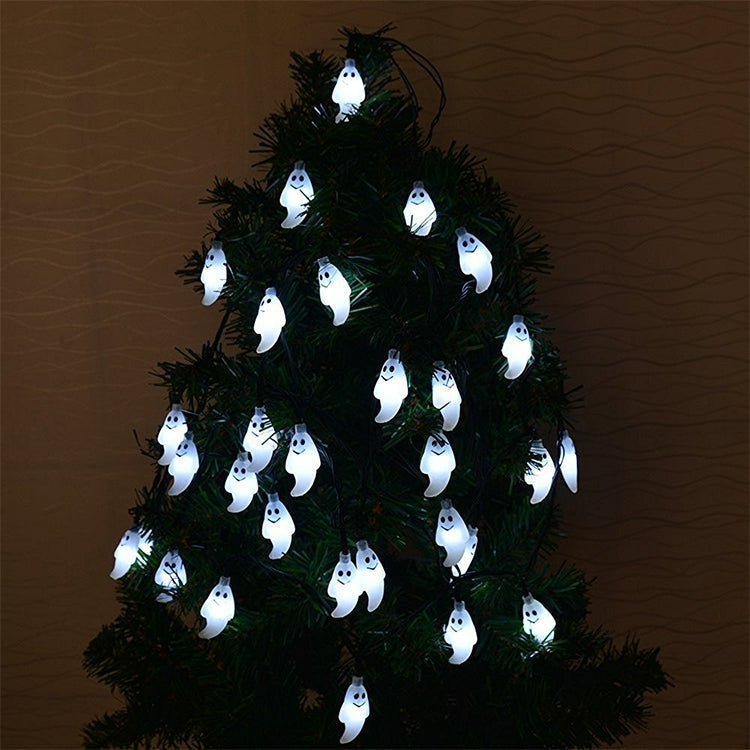 Ghost Shape 30 LEDs Outdoor Garden Waterproof Christmas Festival Decoration Solar Lamp String