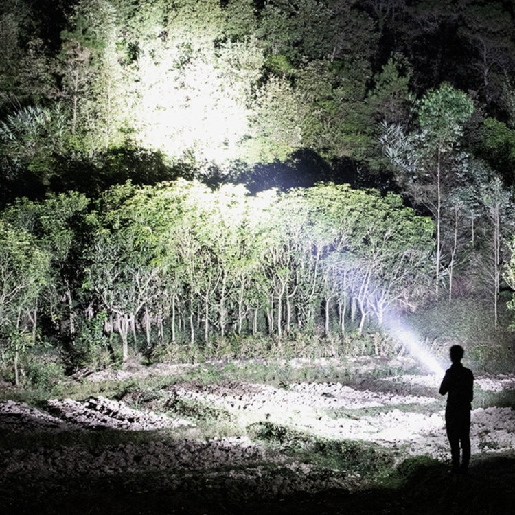 W590 P50 10W Rechargeable Strong LED Flashlight 4-Modes Outdoors Searchlight with Tripod, W590 P50