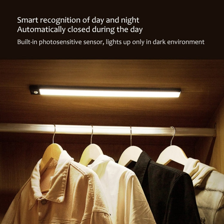 60cm Original Xiaomi Youpin YEELIGHT LED Smart Human Motion Sensor Light Bar Rechargeable Wardrobe Cabinet Corridor Wall Lamps, 60cm