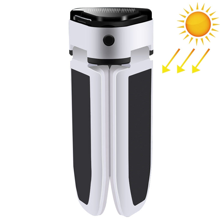 Multifunctional Solar USB Charging 60 LED Trefoil Camping Lamp Outdoor Tent Portable Lamp Flashlight  Emergency Light Bulb Light, Style: Solar, Style: Solar