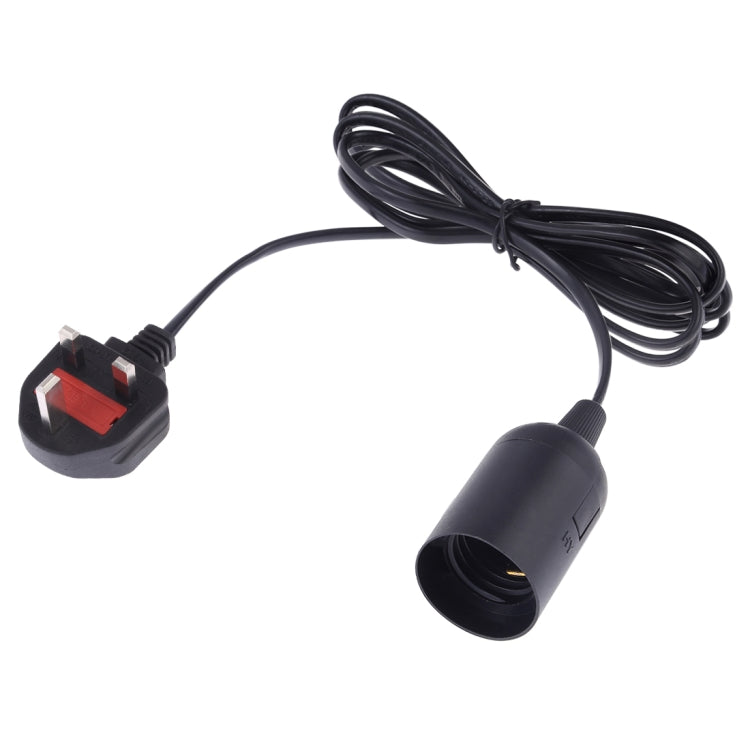 E27 Wire Cap Lamp Holder Chandelier Power Socket with 1.8m Extension Cable, Big UK Plug, Big UK Plug, 1.8m