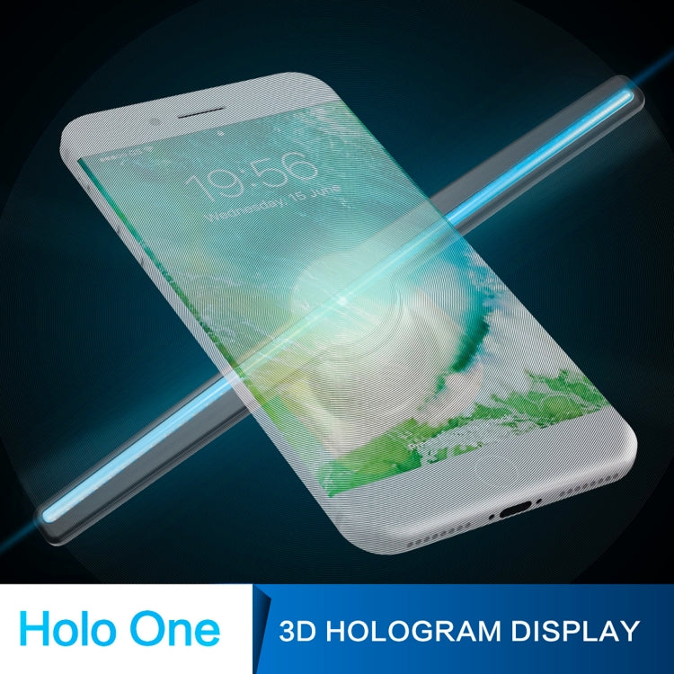 224 LEDs Hologram Holographic Display Fan with Remote Control, Support 4GB Micro SD Card, AC 100-240V, 450 x 224 Pixels