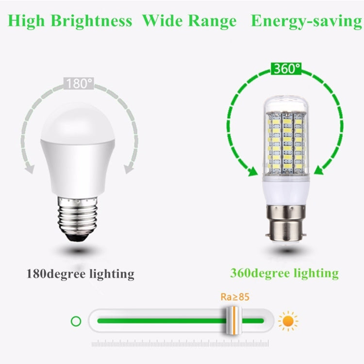 B22 5.5W 69 LEDs SMD 5730 LED Corn Light Bulb, AC 200-240V, AC 200-240V