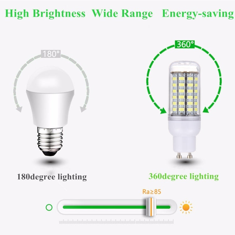 GU10 5.5W 69 LEDs SMD 5730 LED Corn Light Bulb, AC 200-240V, AC 200-240V
