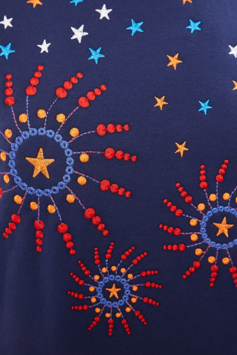 Louche Jan Firework Embroided Sweatshirt