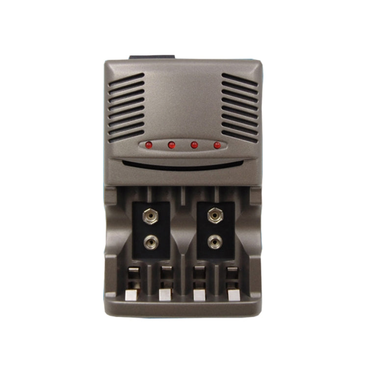 AC 100-240V 4 Slot Battery Charger for AA & AAA & 9V Ni-MH Battery, UK Plug