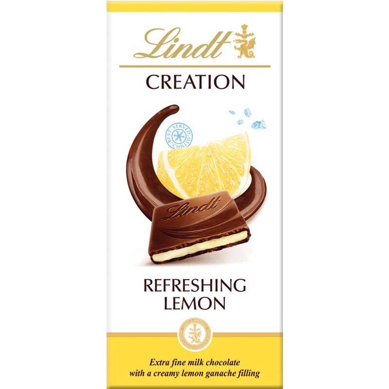 Lindt Creation | Refreshing Lemon Milk Chocolate | 150g | BB End July 26