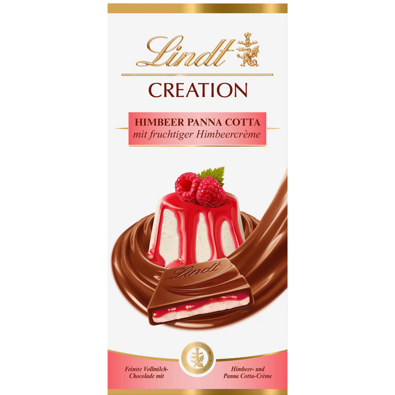 Lindt Creation | Raspberry Panna Cotta Milk Chocolate | 150g Bar