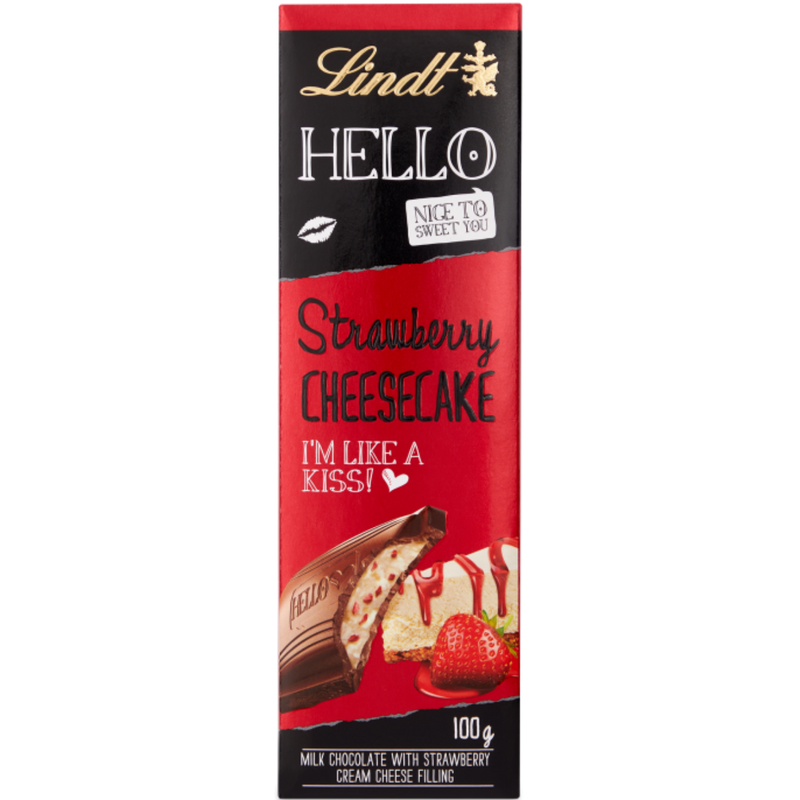 Lindt Hello Strawberry Cheesecake | 100g Bar