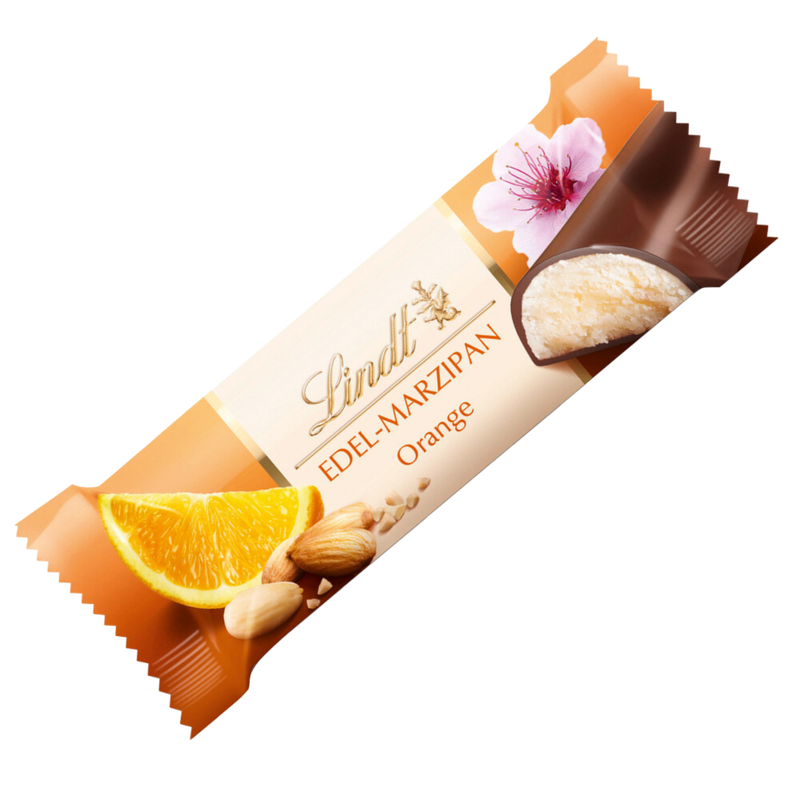Lindt Orange Marzipan Milk Chocolate Bar | 50g