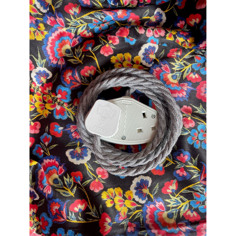 Ash Linen - Lola's Leads Fabric Extension Cable