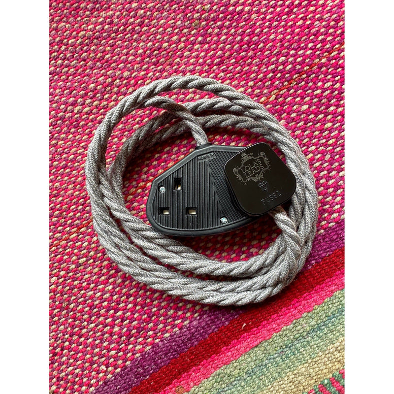 Ash Linen - Lola's Leads Fabric Extension Cable
