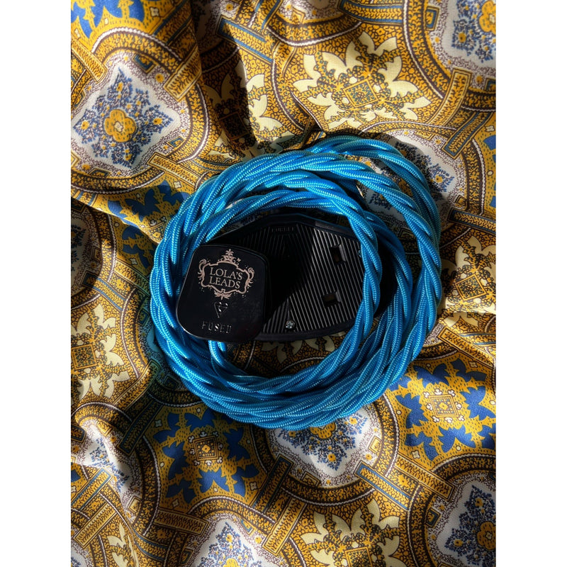 Azure - Lola's Leads Fabric Extension Cable