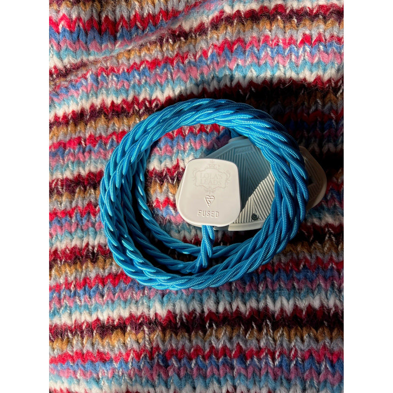 Azure - Lola's Leads Fabric Extension Cable